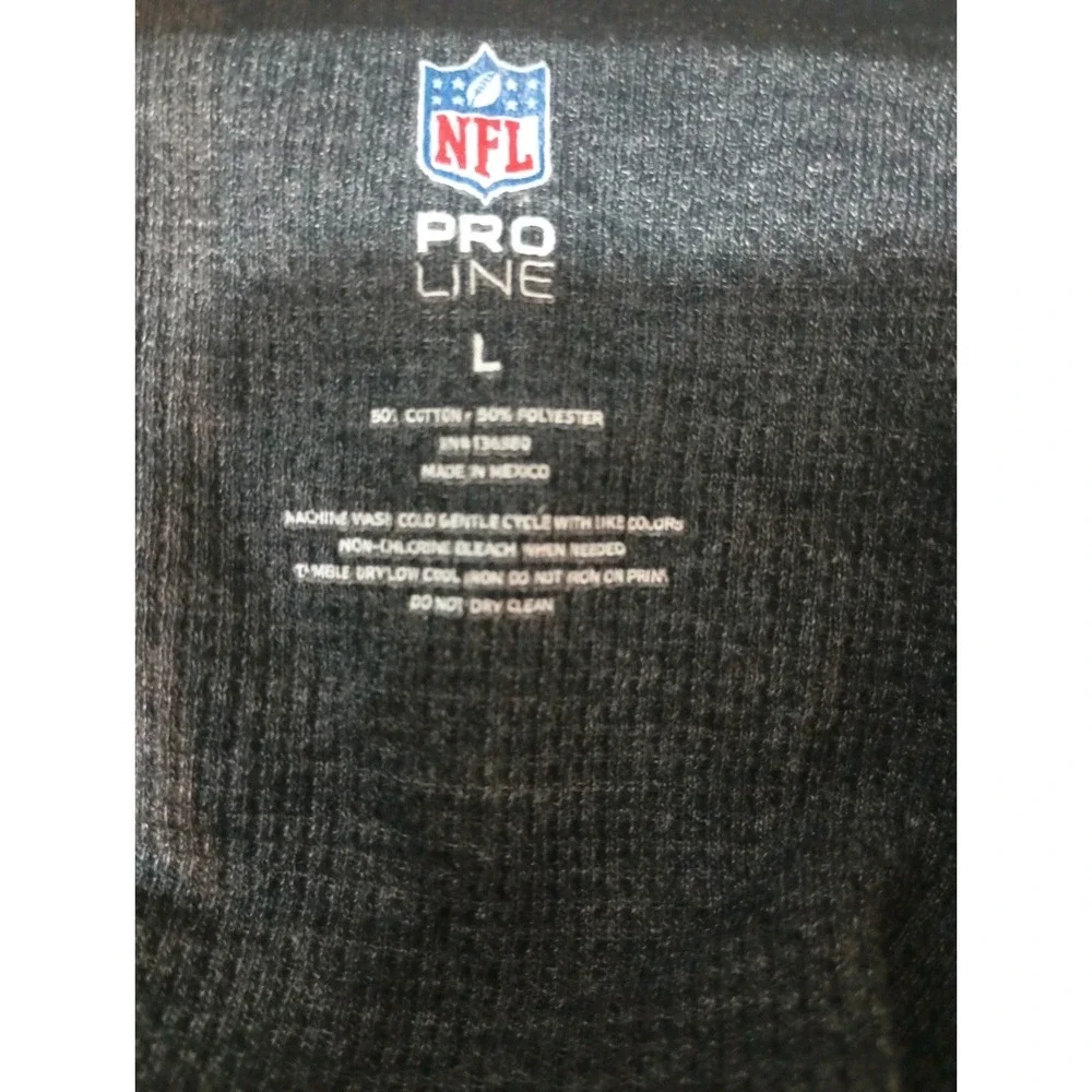 NFL Pro Line New York Jets Womens Thermal Shirt L Long Sleeve Glitter Waffle...